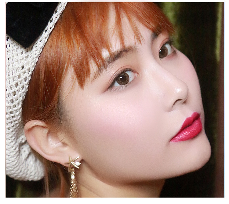 Kem NOVO nhung mờ môi son môi sinh viên dưỡng ẩm son bóng son bóng nhuộm môi lỏng kéo dài không dấu - Son bóng / Liquid Rouge 	son bóng romand 05