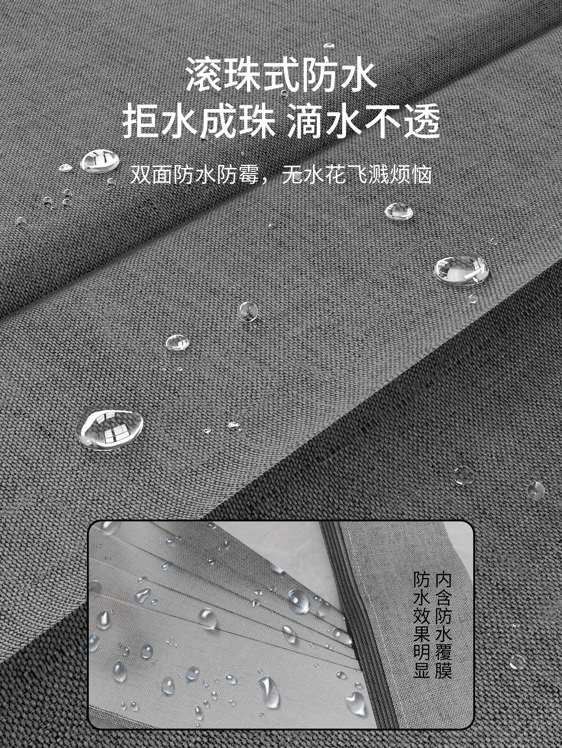 High-End Foldable Invisible Shower Curtain Set, No-Drill Bathroom Magnetic Partition Curtain, Waterproof Fabric for Dry and Wet Separation