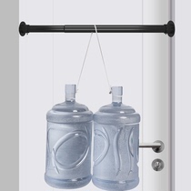 Perforated telescopic rod bathroom shower curtain rod retractable balcony clothes drying rack straight rod painted balcony clothes hanging rod