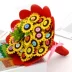 Cầm hoa đồ chơi giáo dục trẻ em làm bằng tay tự làm bộ tài liệu nút bó hoa mẫu giáo quà tặng ngày nhà giáo - Handmade / Creative DIY