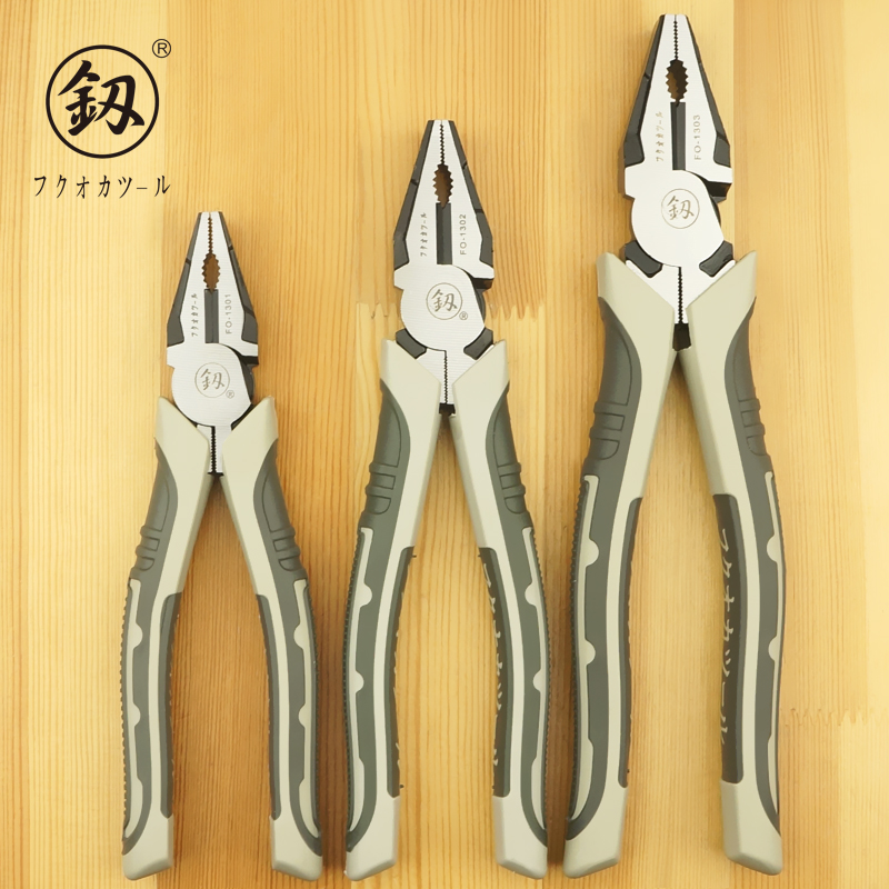 Fukuoka Cards Multifunction Labor-saving Wire Pliers Sharp Mouth Pliers Multipurpose Old Tiger Pincers Industrial Grade Wire Pliers Electrician Tool
