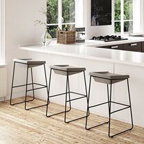 Eurostyle Brief Casual Bar Bench Bar Chair Bar Bench High Chair Cafe High Foot Stool Iron Art Casual Chair