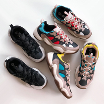 Foreign trade high-end leakage tail leather mens low-top fashion casual shoes pig Bapi Joker shock-absorbing jogging shoes men