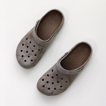 Foreign trade special tail summer outdoor hole shoes womens shoes breathable and comfortable Baotou sandals thick bottom shock absorption sandals