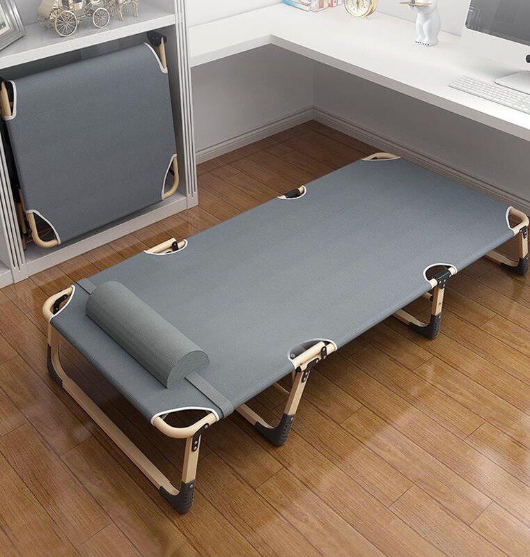 Folding sheet Bed Linen Bed Nap Home Simple Lunch Break Bed Escort PORTABLE MULTIFUNCTION LINE MILITARY BED OFFICE DECK CHAIR