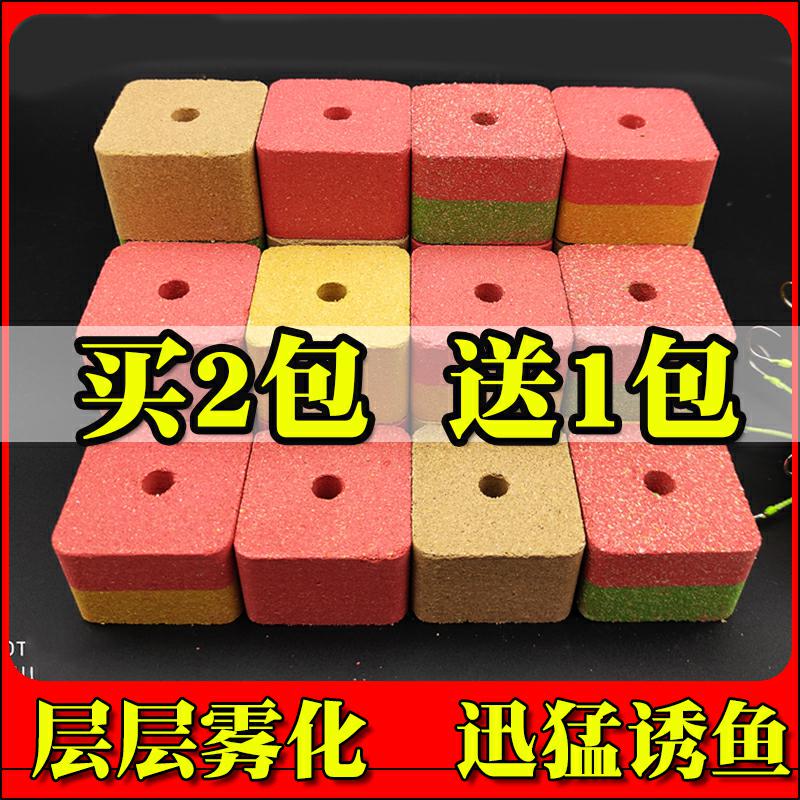 Sea rod throwing rod flipping hook plate hook bait Bran cake fish explosion hook square cake bait bait bait replica bait cake