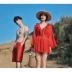 Cặp đôi đồ bơi nữ bikini mới ba mảnh bảo thủ che bụng kỳ nghỉ bên bờ biển quần nam áo tắm nóng bỏng - Vài đồ bơi 	đồ đôi gia đình đi biển Vài đồ bơi