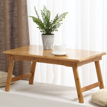 Laptop computer makes table bed with desk folding table lazy small table student dormitory learning solid wood kang table