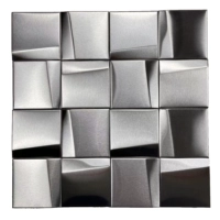 Серебряная матовая монтаж 305x305 мм один кусок