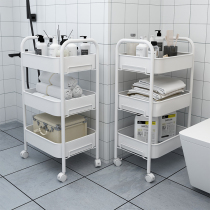Beauty salon cart rack multi-layer storage rack hairdressing nail storage rack tool cart movable trolley