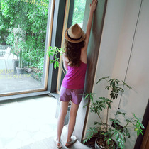 Girls  vest 2021 new summer all-match bottoming shirt medium and large childrens cotton sleeveless top camisole shirt