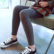 Spot girls spring and autumn leggings thin outer wear elastic thin 2020 new Korean version of large and medium childrens pants