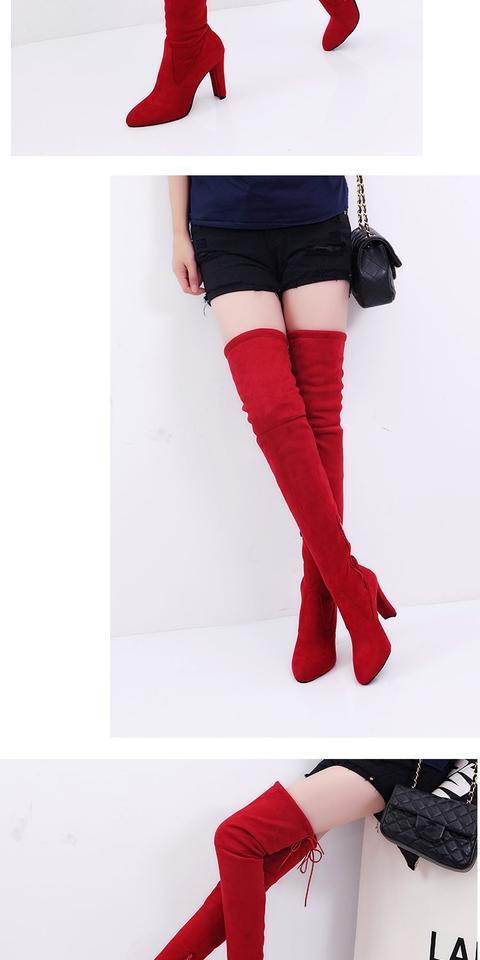 Mùa thu và mùa đông qua giày cao đến đầu gối nữ 2018 Giày cao gót mới dành cho nữ boot cổ ngắn nữ