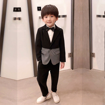 Boys small blazer jacket single piece 2021 new spring and autumn childrens casual suit male baby handsome suit jacket