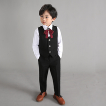 Childrens dress boys flower children show piano performance suit suit suit Boy small host suit British spring and autumn