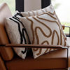 Nordic light brown home fabric simple modern pillow