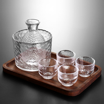 Japanese-style wine wine glass flanker household hot pot yellow wine glass white wine cup one or two small glass set