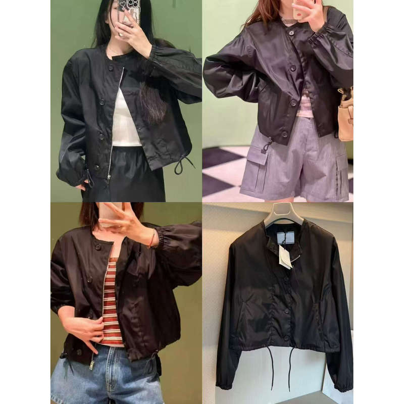 2026 Early Autumn College Style Black Classic Drawstring Fashionable Age-Reducing Slimming Jacket Button Long Sleeve Cardigan Coat for Women