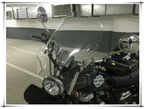 Motorcycle windshield gn windshield street car round light car universal non-broken impact resistant pc material