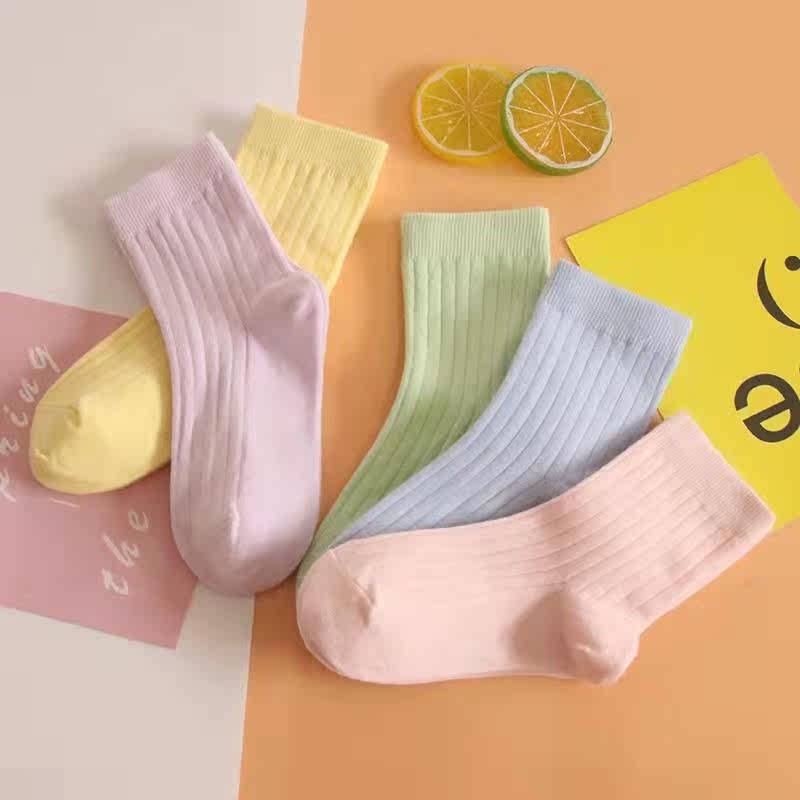 Children Socks Boy Girl Pure Cotton Spring Summer Style Middle Cylinder Socks Autumn Winter Full Cotton Baby Cotton Socks Baby Stocking