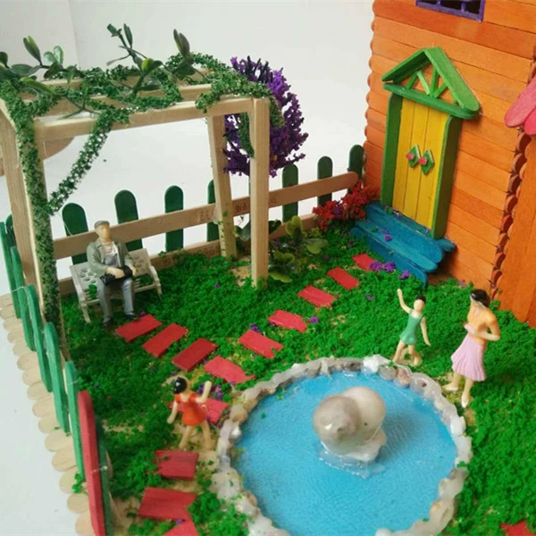 Kem que kem que Tự làm đồ handmade nhà nhỏ vật liệu mô hình bàn cát thực tùy chỉnh lắp ráp que kem - Công cụ tạo mô hình / vật tư tiêu hao