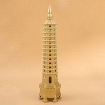 Senshe pure copper Wenchang Tower ornaments 13-layer 30 cm brass 13-layer all-copper Wenchang Tower ornaments