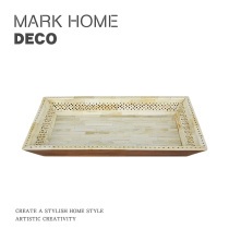 American retro imported beef bone tray model room home living room fruit storage decoration table crafts ornaments