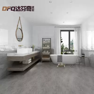 Powder room tiles Simple modern 300x600 Kitchen microcrystalline mirror wall tiles Toilet non-slip floor tiles FJ66002