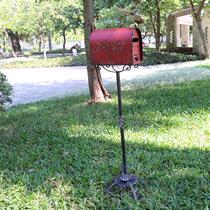 American French vintage old villa Floor-to-ceiling mailbox mailbox Wrought iron letter box Photo studio window photo props