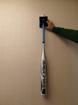 Solid Wood Baseball Bat rack Rack Wall-mounted 1 Ball 1 Rod Metal Baseball Baseball Fan Mount Simple