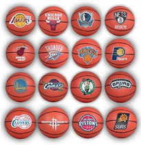 American NBA 30 teams mini basketball plastic ball LOGO 2 inch plastic basketball
