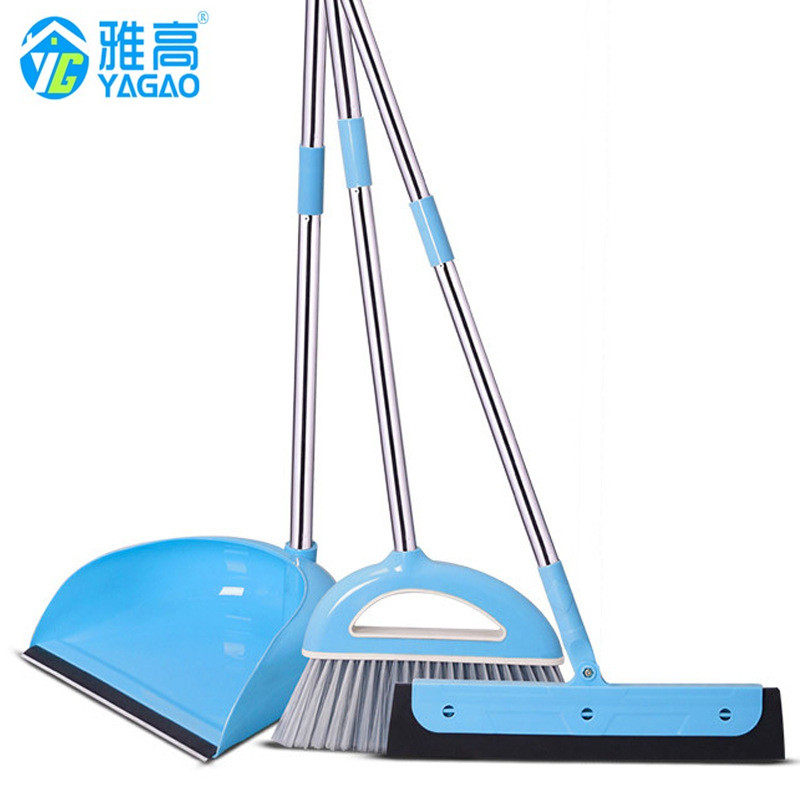 Elegant sweep of the suit Home Dustpan Wiper Ground Shave Broom Soft Hair Broom Combined Wood Flooring Sweep