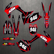 2014 15 16 17 years Bozor J 5 J 1 off-road motorcycle red sticker car sticker film version flower