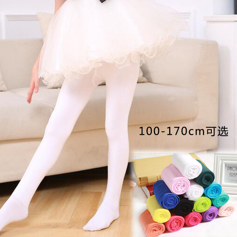 Girl Inside Lap Pants Socks Spring Autumn Candy Socks Women's White Dance Socks Children Princess Thin practice Inner Lap Pants for anti-cocks