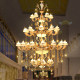 European-Style Villa Living Room Large Chandelier Hotel Lobby Zinc Alloy Duplex Building Lobby Chandelier Staircase Long Chandelier
