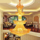 Large Chandelier for Duplex Living Room, Villa Lobby Chandelier, Mezzanine Hotel Living Room Lamp, European-Style Staircase Crystal Chandelier