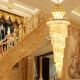 Long Chandelier in the Stairwell of a Duplex Building, Led Chandelier in the Living Room of a Villa, Large Crystal Chandelier, Grand Chandelier for Restaurants and Clubs, Stair Chandelier