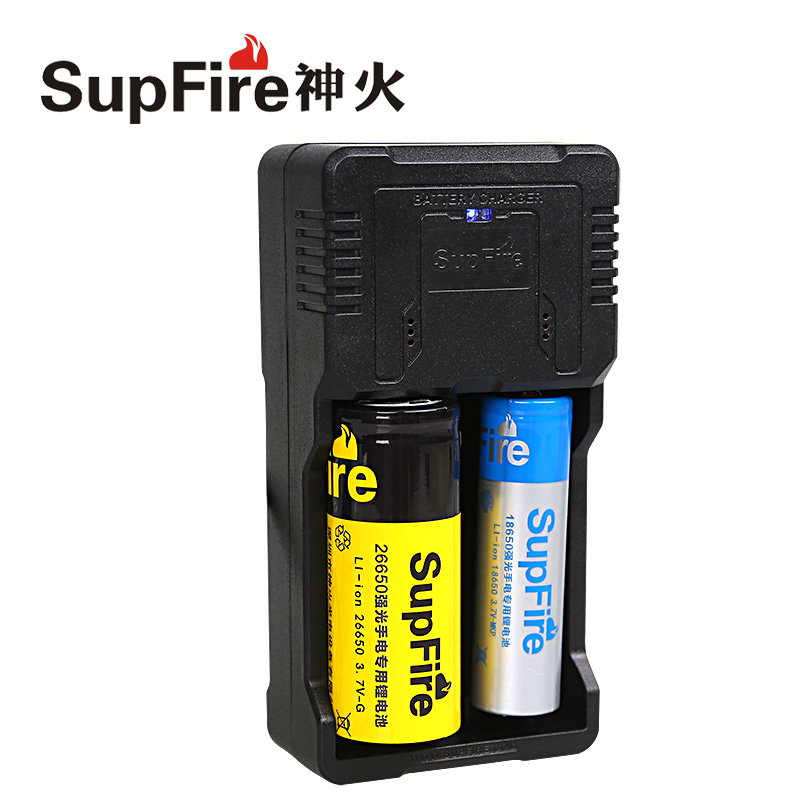 Suppire God Fire Flashlights Double Sink Charger Universal Charging 18650 Lithium battery holder Charging Smart Seat Filling Accessories