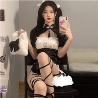 Ципао, штаны, ремень, портупея на ногу