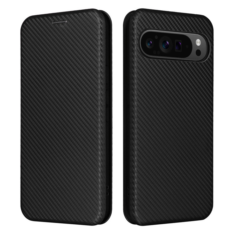 Wallets Folio Flip Synthetic Leather Carbon Fiber 9, 9 Pro, 9 Pro XL Google Pixel Phone Case