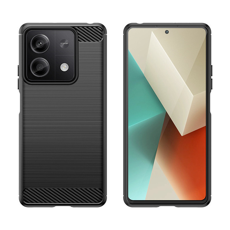 Carbon Fiber Brushed Pattern Tough Shockproof Silicone TPU Note 13, Note 13 Pro, Note 13 Pro+ Phone Case