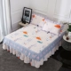 Khăn trải giường bằng vải bông trải giường loại đơn cotton cộng với cotton đơn giản trải giường dày 1,5m1,8 mét phiên bản tiếng Hàn của ga trải giường
