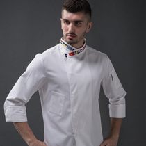 Executive chefs overalls long sleeves autumn and winter clothes for men and women with the same hotel restaurant kitchen chef overalls