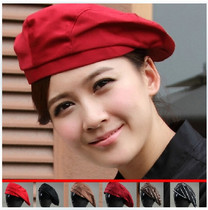 Chef hat Beret Cafe Western Restaurant Tea House Waiter Work Hat Forward Hat Catering Chef Beret