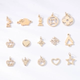 14 тыс. Сумка золото постоянное сохранение цвета DIY аксессуары рождественская елка олени кроличья корона Серьги браслет.