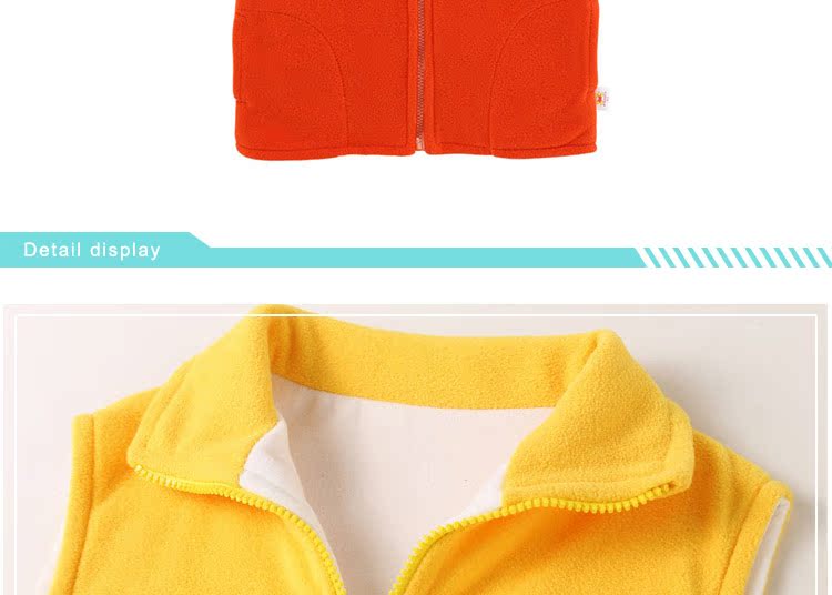 Áo vest trẻ em in logo mùa thu và mùa đông lông cừu dày vest trẻ em áo khoác mẫu giáo hoạt động áo gile trẻ sơ sinh