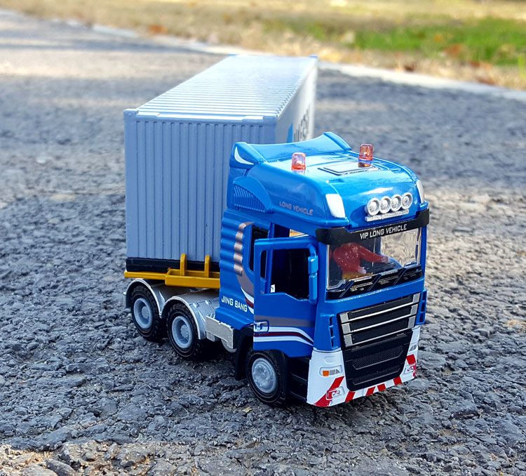 1:50 hợp kim kỹ thuật container phương tiện vận chuyển mô hình hậu cần vận chuyển hàng hóa xe kim loại xe mô hình bộ sưu tập đồ chơi trang trí - Chế độ tĩnh