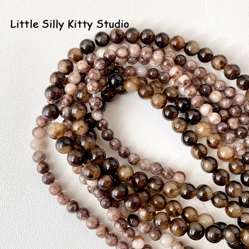 Демисезонный натуральный чай с молоком, украшение-шарик, универсальная базовая зебра с бусинами, «сделай сам»