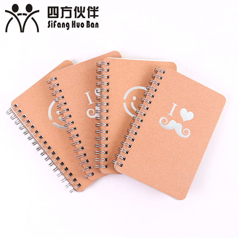 Sifang partner 72K left flip card face coil book Carry line ring book Hand account note note diary book