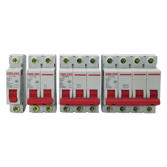 Delixi air switch DZ47S1P2P3P4P household 63A32A small air switch 40A100A micro-break